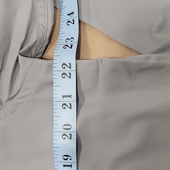 Pierre Cardin, Size 16 - 34/35 Gray Button Down Dress Shirt, NEW - Picture 7 of 11